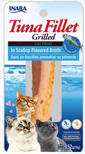 Load image into Gallery viewer, Inaba Tuna Fillet Grilled Cat Treat in Scallop Flavored Broth
