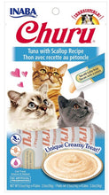 Load image into Gallery viewer, Inaba Churu Tuna with Scallop Recipe Creamy Cat Treat
