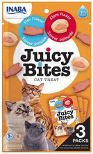 Load image into Gallery viewer, Inaba Juicy Bites Cat Treat Fish and Clam Flavor
