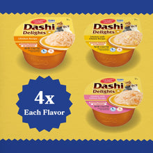 Load image into Gallery viewer, Inaba Dashi Delight Chicken Flavored Variety Pack Bits in Broth Cat Food Topping
