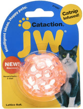 Load image into Gallery viewer, JW Pet Cataction Catnip Infused Lattice Ball Cat Toy
