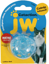 Load image into Gallery viewer, JW Pet Cataction Catnip Infused Lattice Ball Cat Toy
