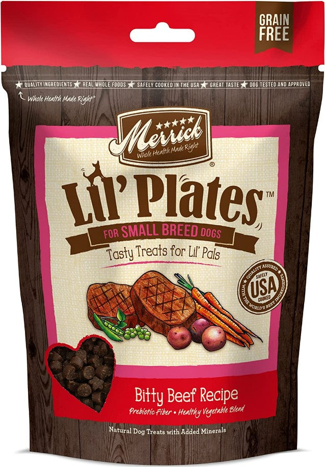 Merrick Lil' Plates Small Breed Treats Bitty Beef Recipe