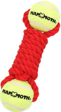 Load image into Gallery viewer, Mammoth Flossy Chews Braided Bone with 2 Tennis Balls for Dogs
