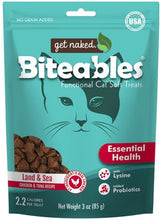 Load image into Gallery viewer, Get Naked Essential Health Biteables Soft Cat Treats Land and Sea Flavor
