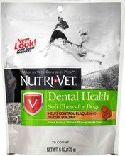 Load image into Gallery viewer, Nutri-Vet Dental Health Soft Chews for Dogs Helps Control Plaque and Tartar Buildup
