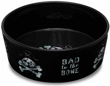 Load image into Gallery viewer, Loving Pets Dolce Moderno Bowl Bad to the Bone Design
