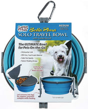 Load image into Gallery viewer, Loving Pets Bella Roma Blue Travel Bowl
