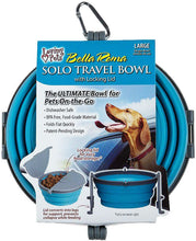 Load image into Gallery viewer, Loving Pets Bella Roma Blue Travel Bowl
