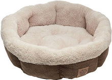 Load image into Gallery viewer, Precision Pet SnooZZy Natural Surroundings Shearling Round Pet Bed Coffee
