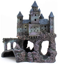 Load image into Gallery viewer, Penn Plax Dark Castle Aquarium Decoration
