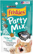 Load image into Gallery viewer, Friskies Party Mix Crunch Treats Meow Luau
