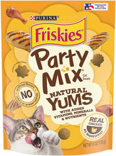 Load image into Gallery viewer, Friskies Party Mix Cat Treats Natural Yums with Real Chicken
