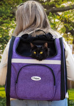 Load image into Gallery viewer, Petique Backpacker Pet Carrier Orchid
