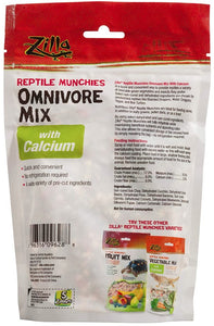 Zilla Reptile Munchies Omnivore Mix with Calcium