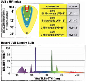 Zilla Canopy Series Desert Fluorescent UVB/UVA Bulb