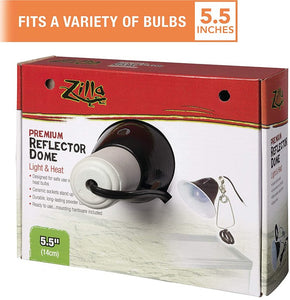 Zilla Premium Reflector Dome Provides Light and Heat for Reptiles