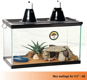 Zilla Premium Reflector Dome Provides Light and Heat for Reptiles