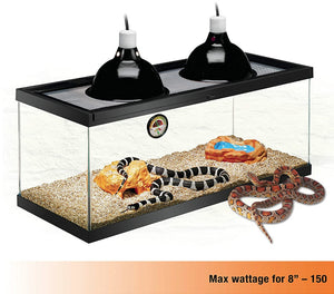 Zilla Premium Reflector Dome Provides Light and Heat for Reptiles