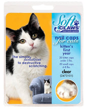 Load image into Gallery viewer, Soft Claws Nail Caps for Cats Clear
