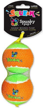 Load image into Gallery viewer, Spunky Pup Squeak Tennis Balls Dog Toy
