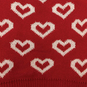 Fashion Pet All Over Hearts Dog Sweater Red