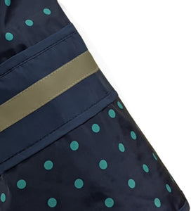 Fashion Pet Polka Dot Dog Raincoat Navy