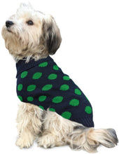 Load image into Gallery viewer, Fashion Pet Contrast Dot Dog Sweater Green
