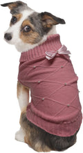 Load image into Gallery viewer, Fashion Pet Flirty Pearl Dog Sweater Pink
