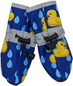 Fashion Pet Rubber Ducky Dog Rainboots Royal Blue