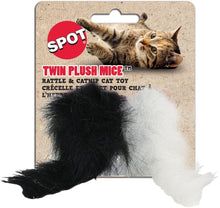 Load image into Gallery viewer, Spot Twin Plush Mice Cat Toy
