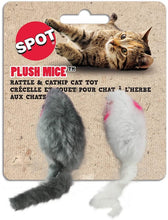 Load image into Gallery viewer, Spot Plush Mice Rattle and Catnip Cat Toy
