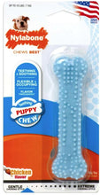 Load image into Gallery viewer, Nylabone Puppy Chew Dental Bone Blue
