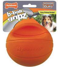 Load image into Gallery viewer, Nylabone Power Play B-Ball Grips Basketball Medium 4.5 Dog Toy
