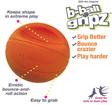 Load image into Gallery viewer, Nylabone Power Play B-Ball Grips Basketball Large 6.5 Dog Toy
