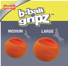 Load image into Gallery viewer, Nylabone Power Play B-Ball Grips Basketball Large 6.5 Dog Toy
