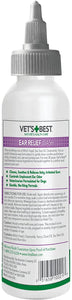 Vets Best Ear Relief Wash Natural Formula Alcohol-Free for Dogs