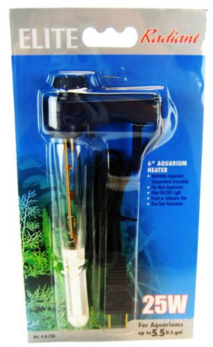 Elite Radiant Aquarium Heater 6 Long