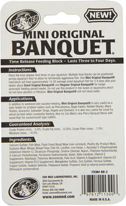 Zoo Med Mini Original Banquet Time Release Feeding Block for Fresh or Saltwater Fish