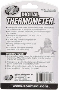 Zoo Med Digital Thermometer for Terrariums