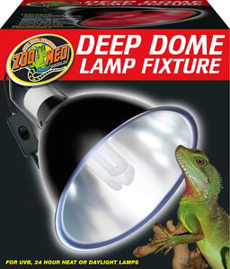 Zoo Med Deep Dome Lamp Fixture 8.5 Wide