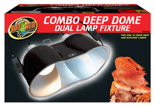 Load image into Gallery viewer, Zoo Med Combo Deep Dome Dual Lamp Fixture
