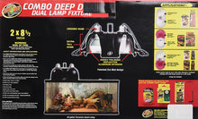 Load image into Gallery viewer, Zoo Med Combo Deep Dome Dual Lamp Fixture
