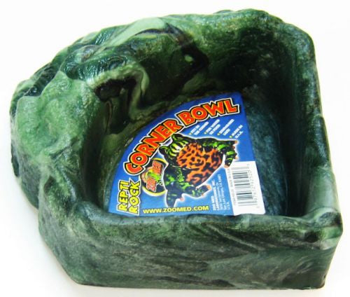 Zoo Med Repti Rock Corner Bowl for Reptiles