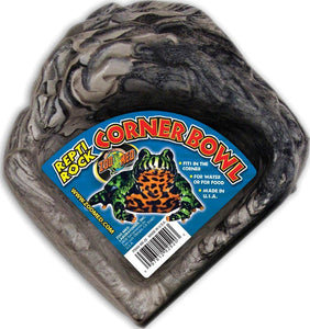 Zoo Med Repti Rock Corner Bowl for Reptiles