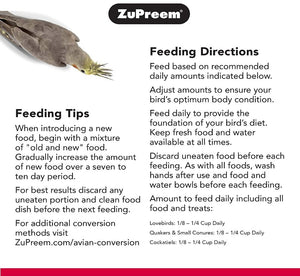 ZuPreem Smart Selects Bird Food for Medium Birds