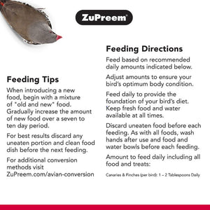 ZuPreem FruitBlend Flavor with Natural Flavors Bird Food for Very Small Birds