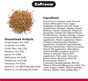 ZuPreem FruitBlend Flavor with Natural Flavors Bird Food for Very Small Birds