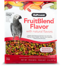 Load image into Gallery viewer, ZuPreem FruitBlend Flavor with Natural Flavors Bird Food for Parrots and Conures
