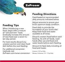 Load image into Gallery viewer, ZuPreem Natural with Added Vitamins, Minerals, Amino Acids Bird Food for Large Birds
